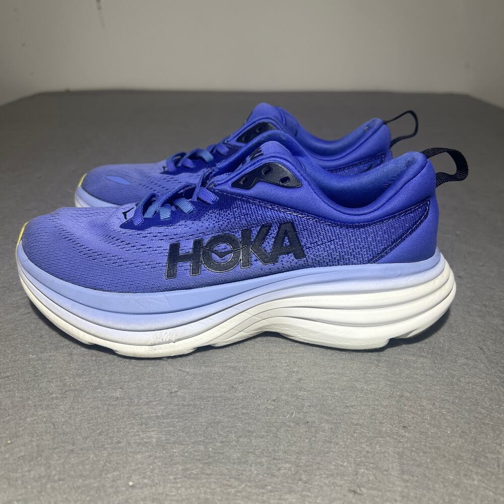 Hoka Bondi 8 Women’s Size 6.5B Blue Running Shoes